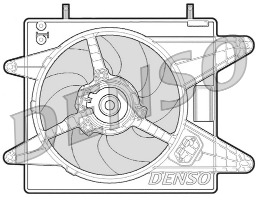 Ventilatorwiel-motorkoeling Denso DER09003