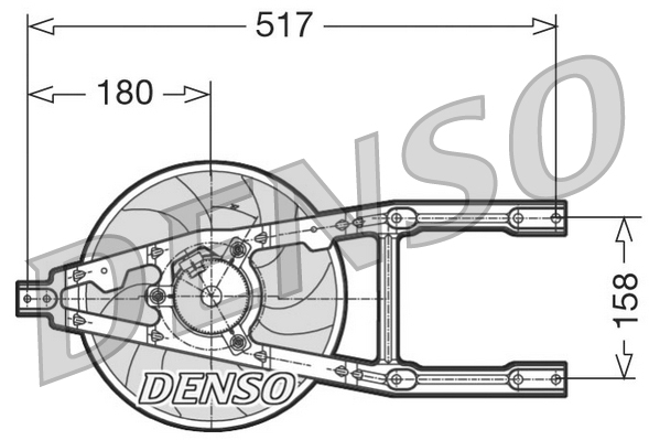 Ventilatorwiel-motorkoeling Denso DER09012