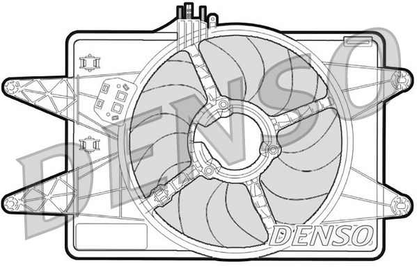 Ventilatorwiel-motorkoeling Denso DER09024