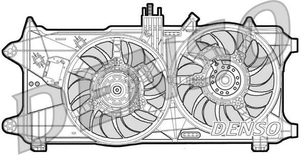 Ventilatorwiel-motorkoeling Denso DER09025