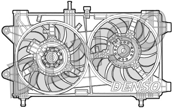 Ventilatorwiel-motorkoeling Denso DER09036