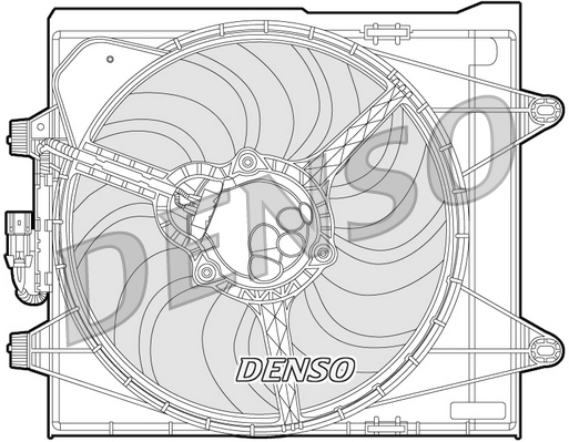 Ventilatorwiel-motorkoeling Denso DER09052