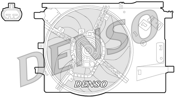 Ventilatorwiel-motorkoeling Denso DER09053