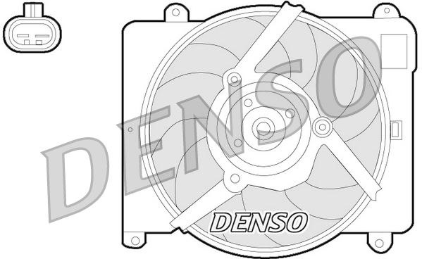 Ventilatorwiel-motorkoeling Denso DER09054