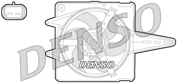 Ventilatorwiel-motorkoeling Denso DER09056