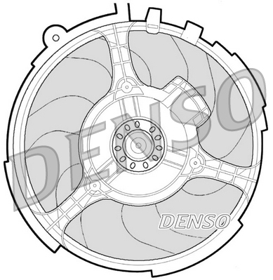 Ventilatorwiel-motorkoeling Denso DER09060