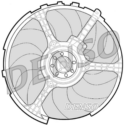 Ventilatorwiel-motorkoeling Denso DER09063