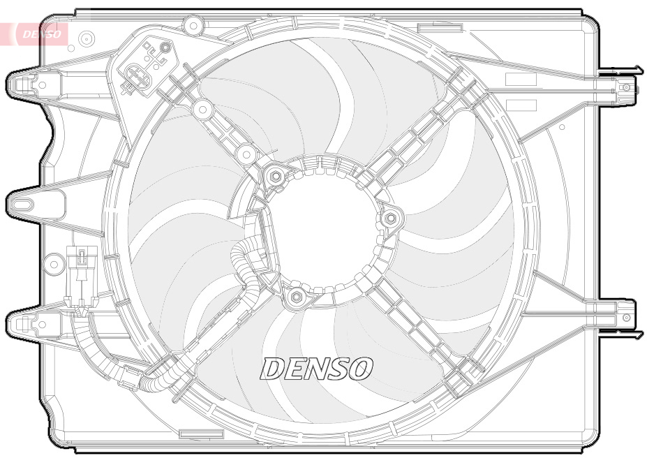 Ventilatorwiel-motorkoeling Denso DER09068