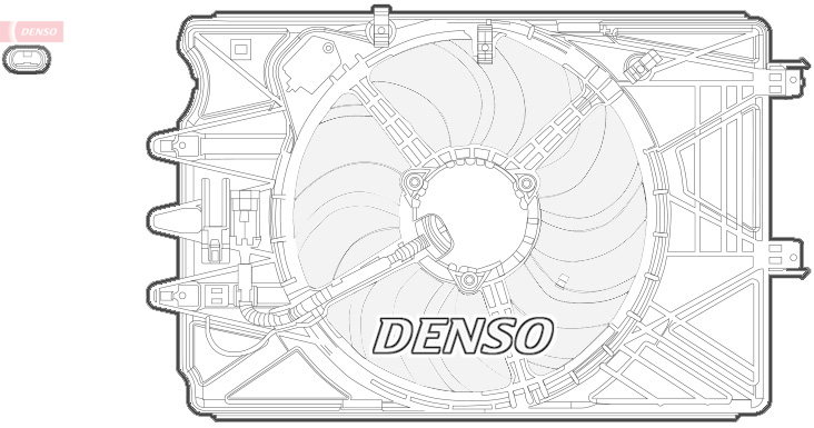 Ventilatorwiel-motorkoeling Denso DER09069