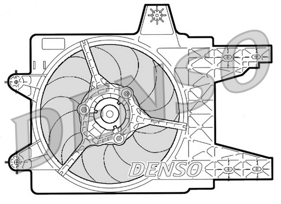 Ventilatorwiel-motorkoeling Denso DER09079