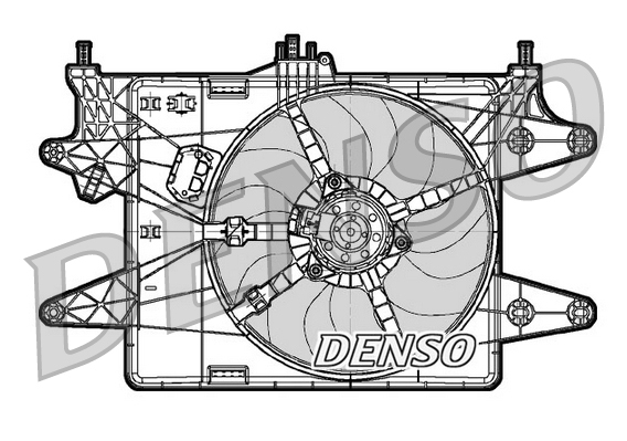 Ventilatorwiel-motorkoeling Denso DER09081