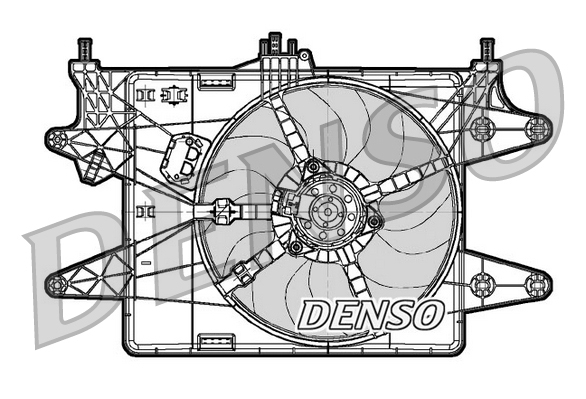 Ventilatorwiel-motorkoeling Denso DER09082