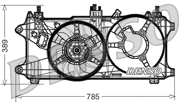 Ventilatorwiel-motorkoeling Denso DER09084