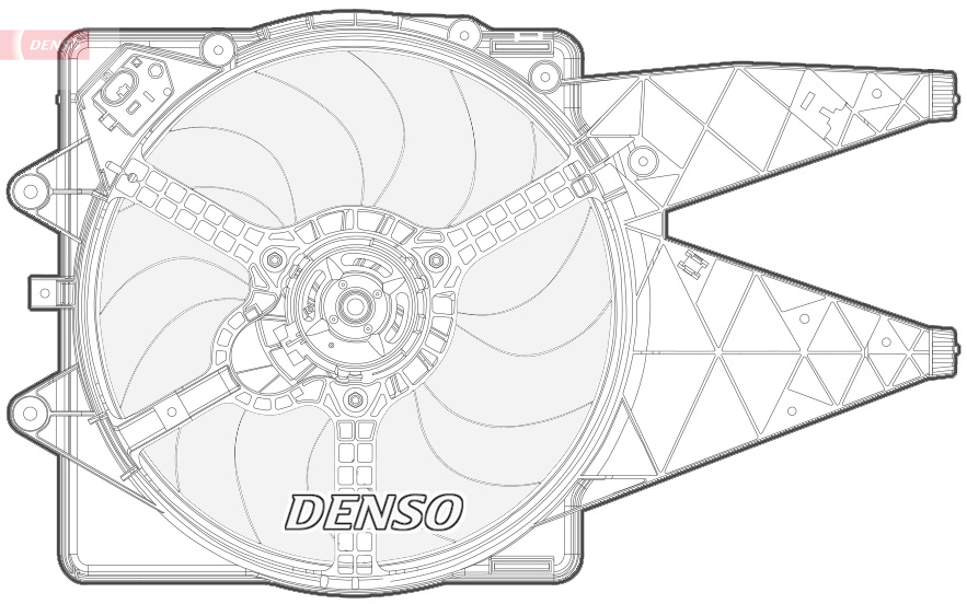 Ventilatorwiel-motorkoeling Denso DER09092