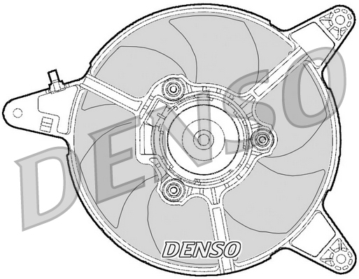 Ventilatorwiel-motorkoeling Denso DER09095