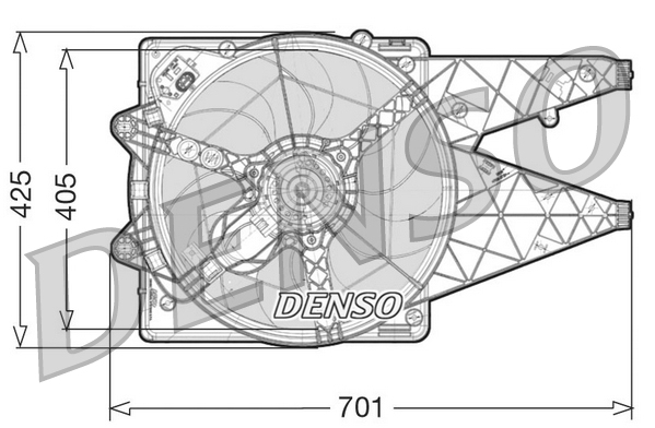 Ventilatorwiel-motorkoeling Denso DER09100