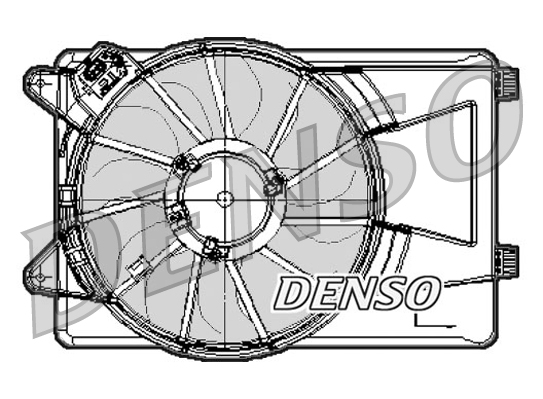 Ventilatorwiel-motorkoeling Denso DER09301