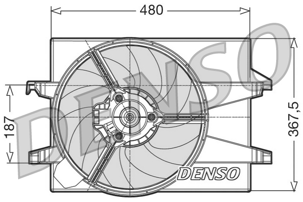 Ventilatorwiel-motorkoeling Denso DER10002