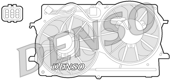 Ventilatorwiel-motorkoeling Denso DER10007