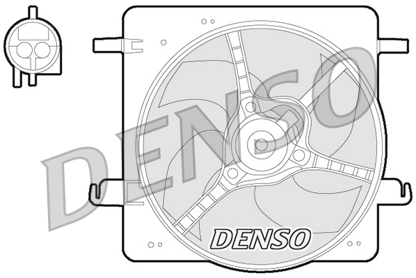 Ventilatorwiel-motorkoeling Denso DER10008