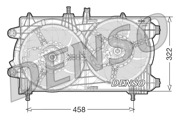 Ventilatorwiel-motorkoeling Denso DER13008