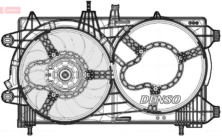 Ventilatorwiel-motorkoeling Denso DER13012