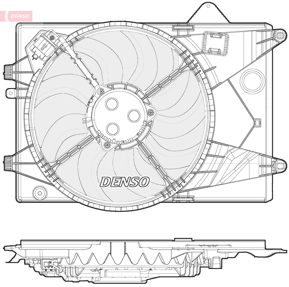 Ventilatorwiel-motorkoeling Denso DER15001