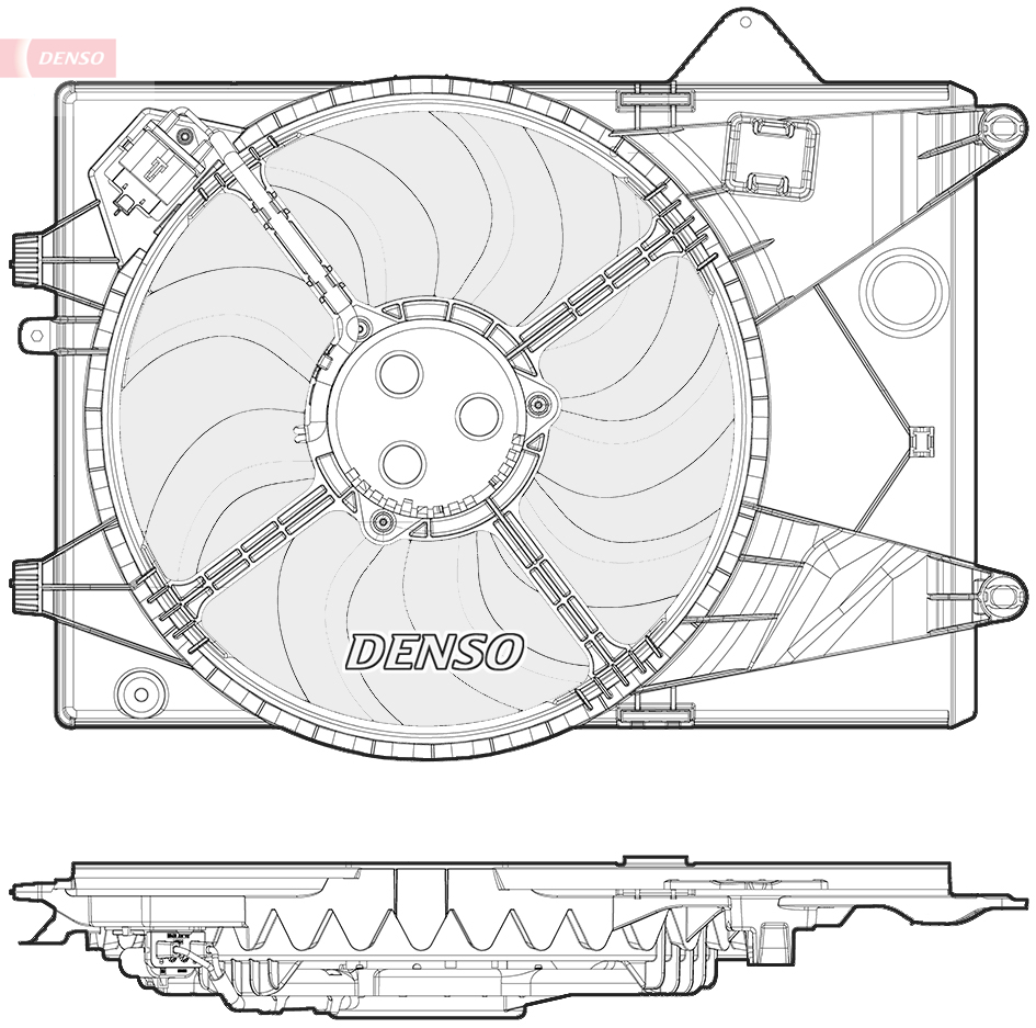 Ventilatorwiel-motorkoeling Denso DER15003