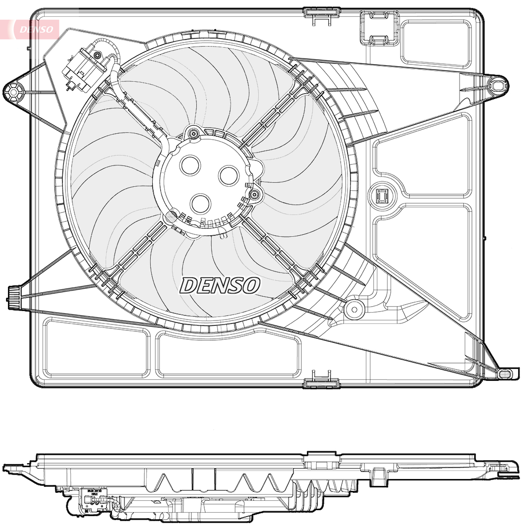 Ventilatorwiel-motorkoeling Denso DER15005