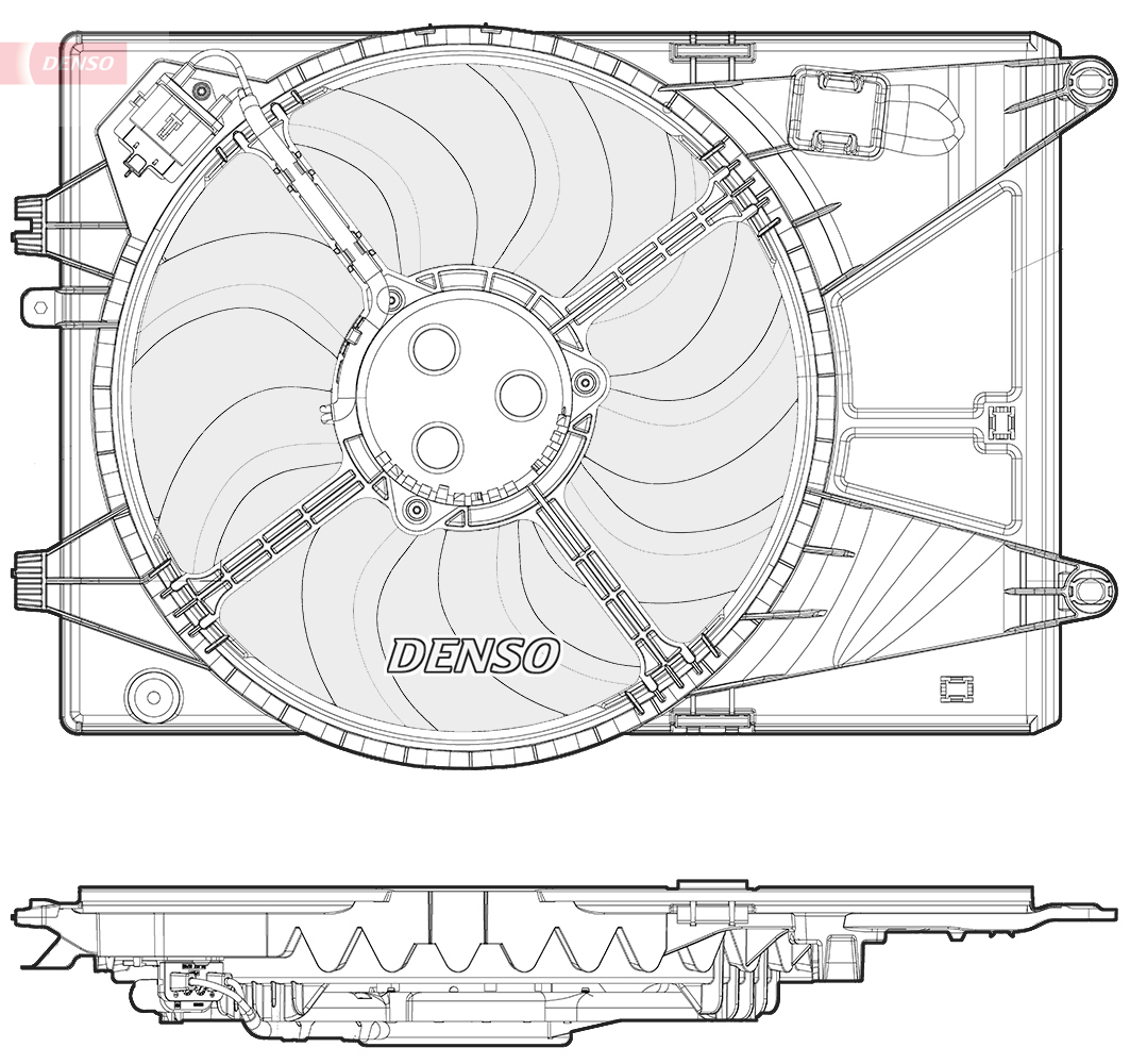 Ventilatorwiel-motorkoeling Denso DER15006