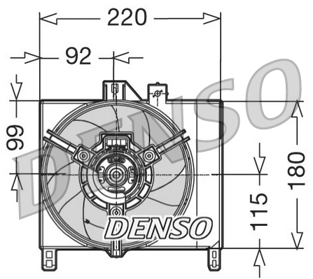 Ventilatorwiel-motorkoeling Denso DER16002