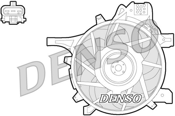 Ventilatorwiel-motorkoeling Denso DER20012