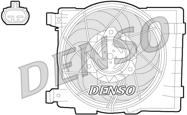 Ventilatorwiel-motorkoeling Denso DER20015