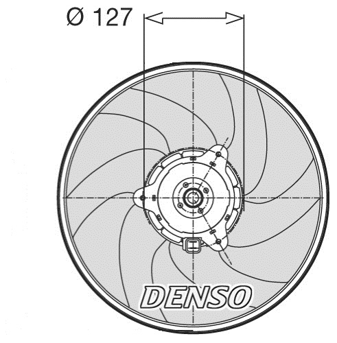 Ventilatorwiel-motorkoeling Denso DER21003