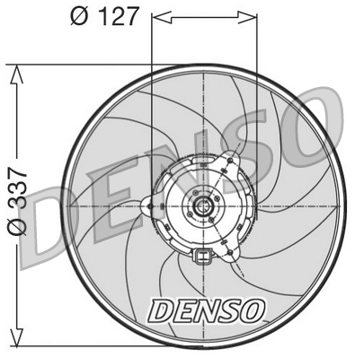 Ventilatorwiel-motorkoeling Denso DER21004