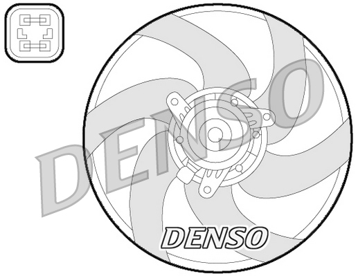 Ventilatorwiel-motorkoeling Denso DER21022