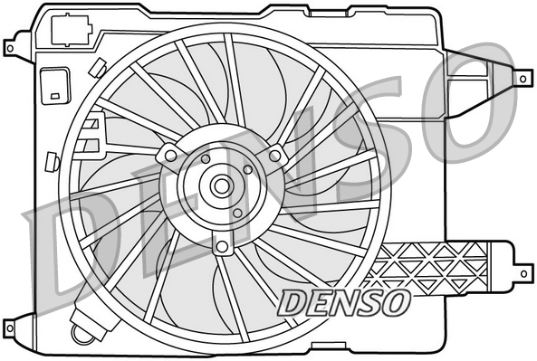 Ventilatorwiel-motorkoeling Denso DER23002