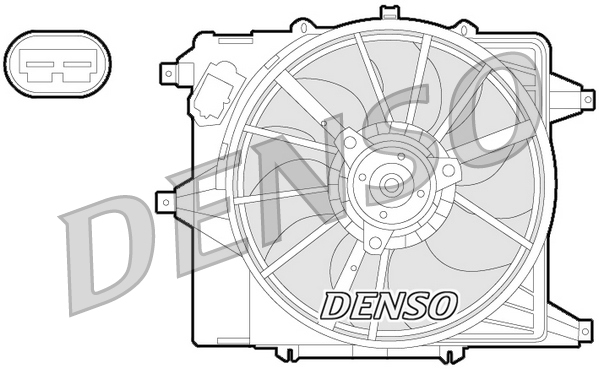 Ventilatorwiel-motorkoeling Denso DER23003