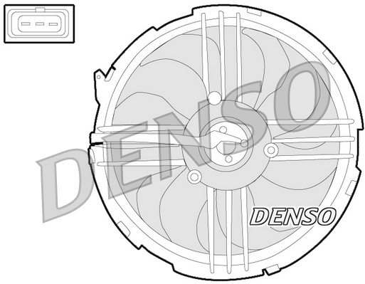 Ventilatorwiel-motorkoeling Denso DER32009