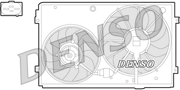 Ventilatorwiel-motorkoeling Denso DER32011