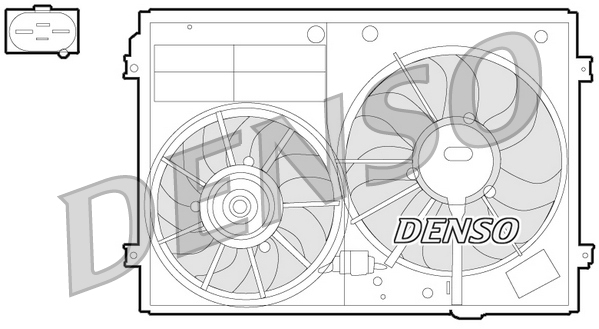 Ventilatorwiel-motorkoeling Denso DER32012