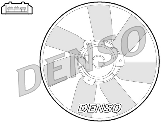 Ventilatorwiel-motorkoeling Denso DER32013