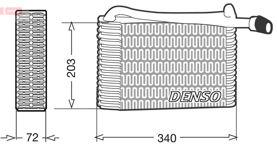 Airco verdamper Denso DEV02004