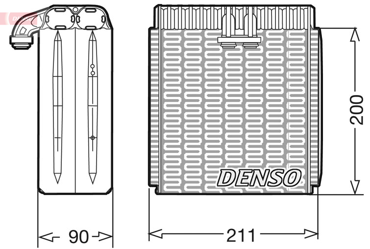 Airco verdamper Denso DEV12001