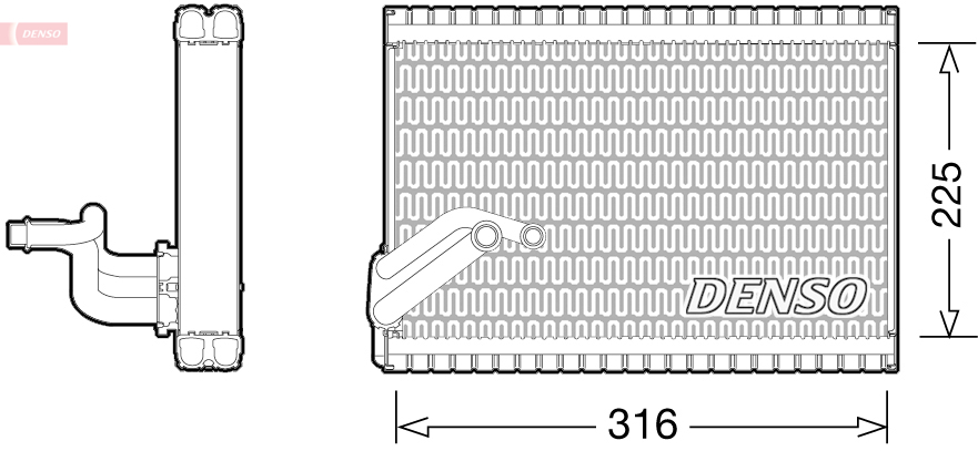 Airco verdamper Denso DEV21003