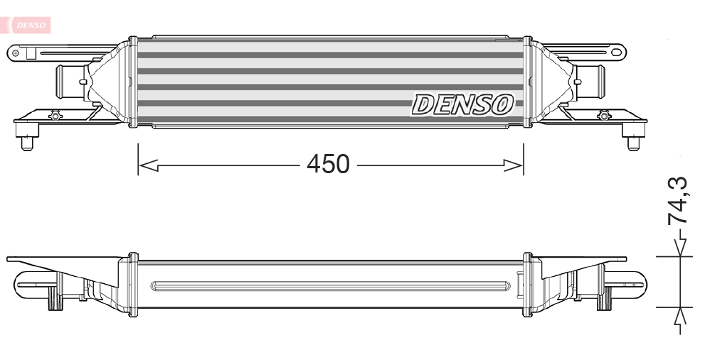 Interkoeler Denso DIT01007