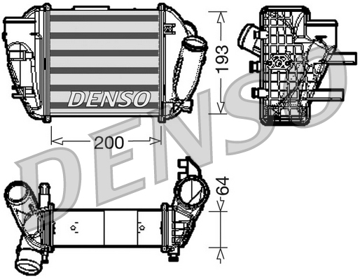 Interkoeler Denso DIT02005