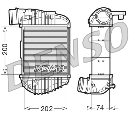 Interkoeler Denso DIT02023