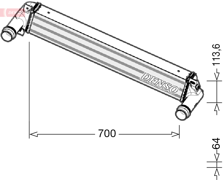 Interkoeler Denso DIT06010