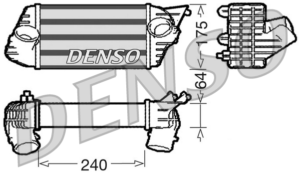 Interkoeler Denso DIT09120